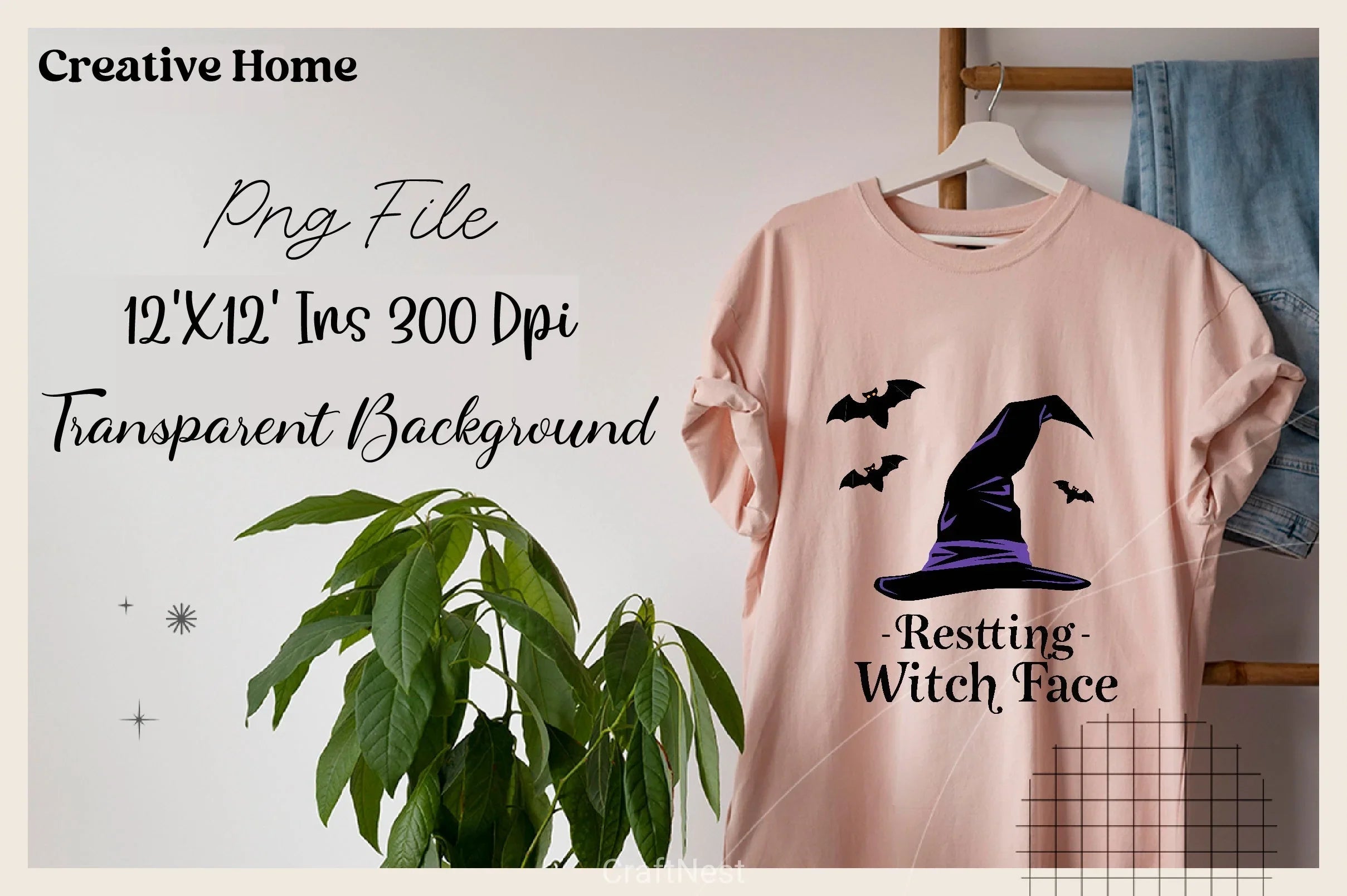 Resting Witch Face Halloween Clipart Bundle - CraftNest - Digital Crafting and Art
