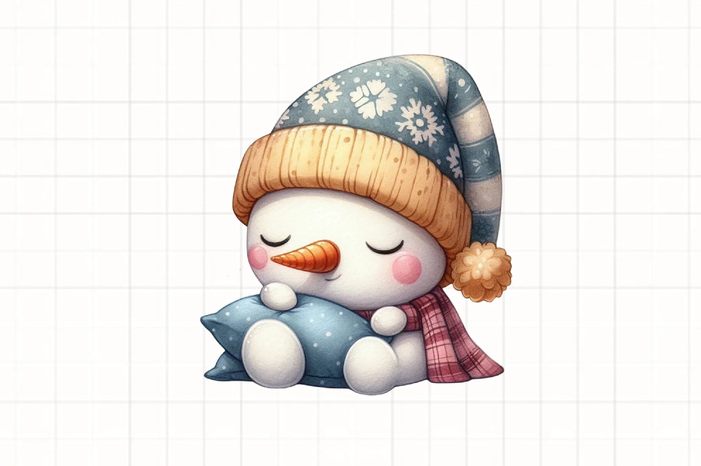 Funny Snowman Winter Hat Clipart Bundle - CraftNest - Digital Crafting and Art