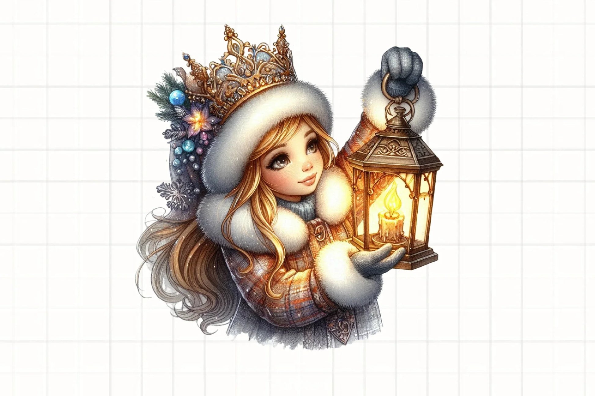 Christmas Princess Clipart Bundle - CraftNest - Digital Crafting and Art