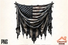 Gothic 4th July Flag Clipart Bundle 3 - CraftNest - Digital Crafting and Art