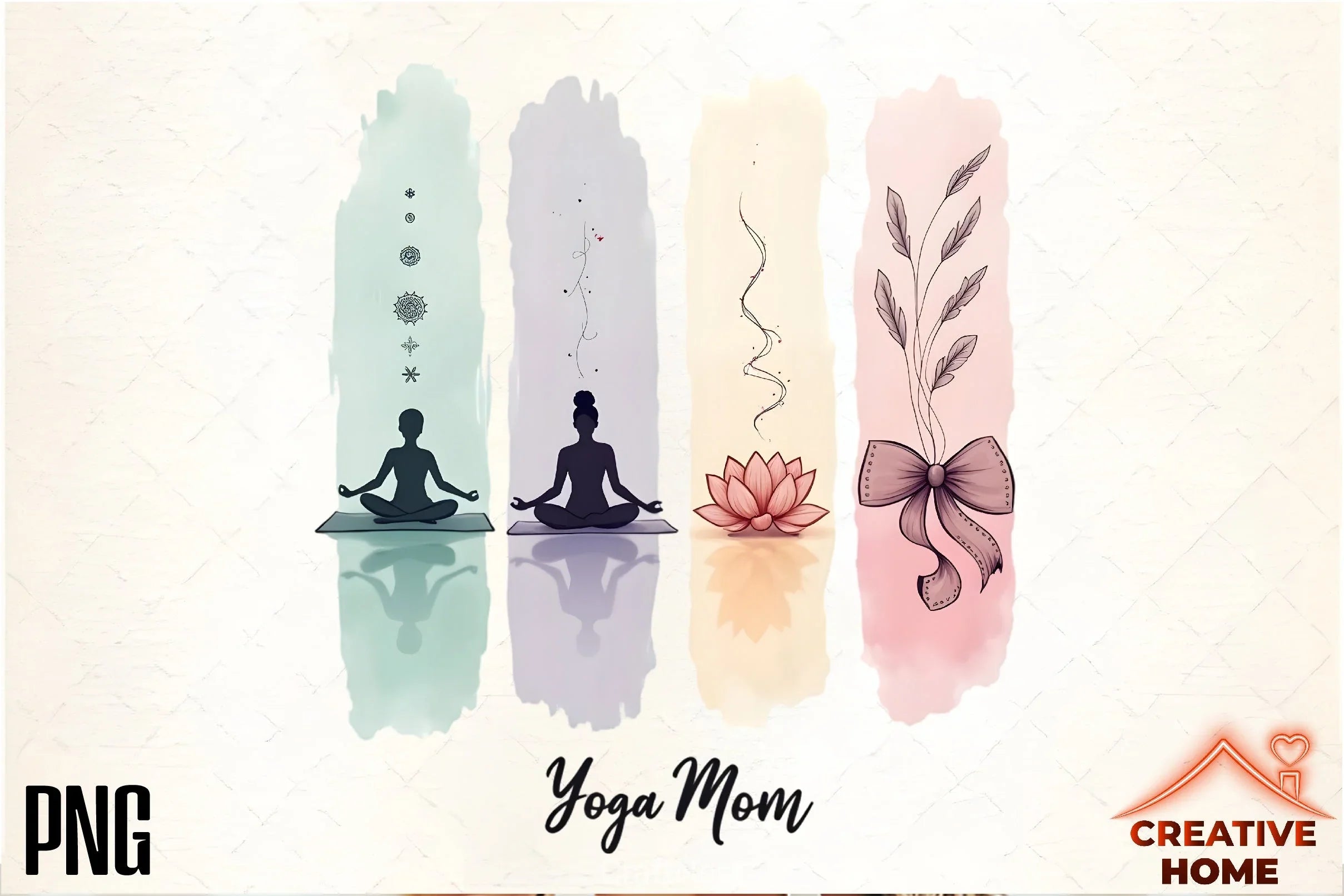 Yoga Mom Clipart Bundle - CraftNest - Digital Crafting and Art