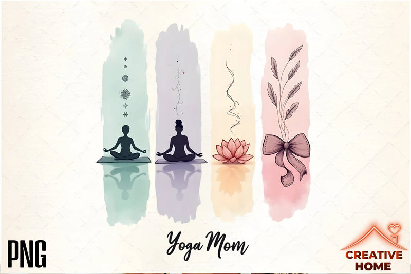 Yoga Mom Clipart Bundle - CraftNest - Digital Crafting and Art