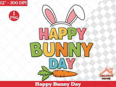 Happy Bunny Day Clipart Bundle - CraftNest - Digital Crafting and Art