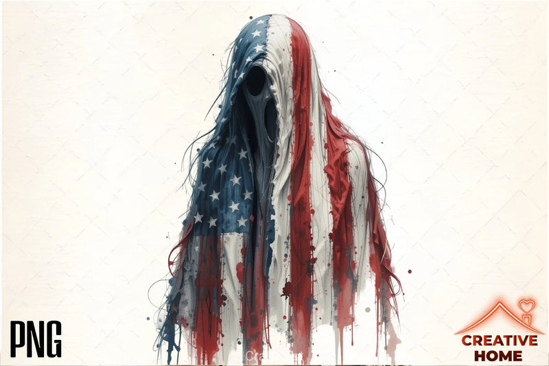 4th of July Gothic Ghost Clipart Bundle - CraftNest - Digital Crafting and Art