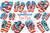 4th of July Flip Flops Clipart Bundle