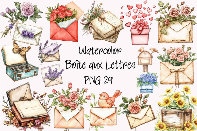 Bo√Æte Aux Lettres Clipart Bundle - CraftNest - Digital Crafting and Art