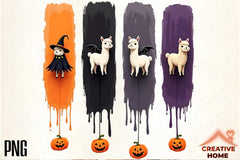 Halloween Alpacas Clipart Bundle - CraftNest - Digital Crafting and Art