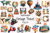 Vintage Travel Clipart Bundle