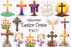Easter Cross Clipart Bundle