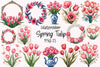 Spring Tulip Clipart Bundle