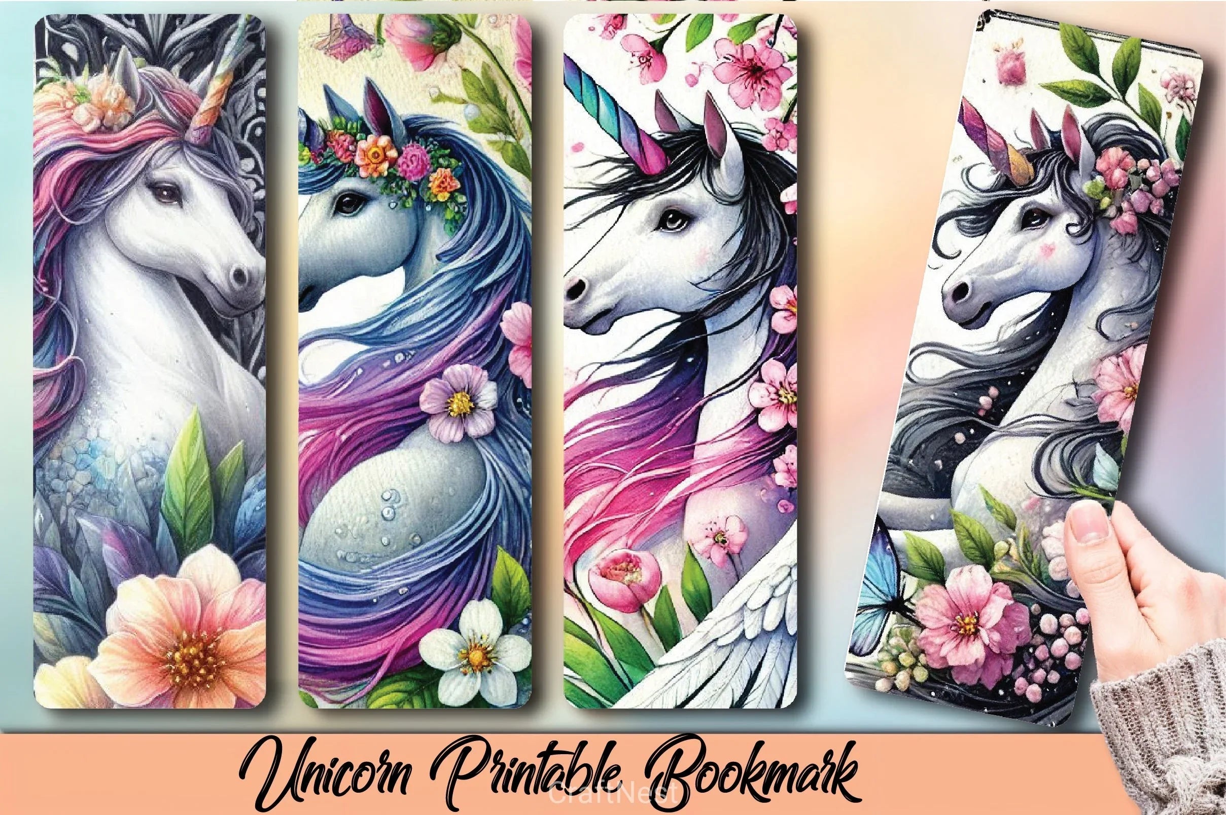Unicorn Bookmark Junk Journal - CraftNest - Digital Crafting and Art