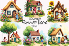 Summer Home Clipart Bundle - CraftNest - Digital Crafting and Art