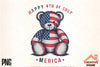 Patriotic Teddy Bear Clipart Bundle