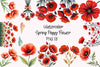 Spring Poppy Flower Clipart Bundle