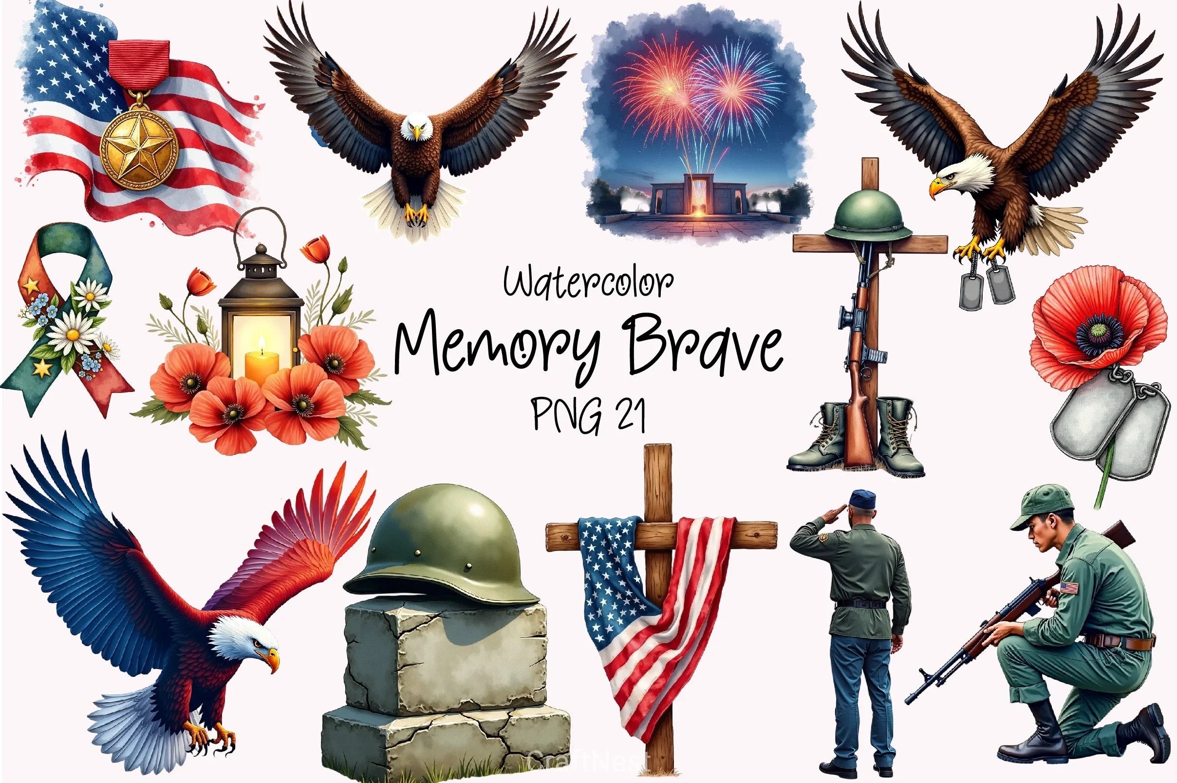 Brave Tribute Clipart Bundle - CraftNest - Digital Crafting and Art