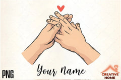 Holding Hands Couple Clipart Bundle - CraftNest - Digital Crafting and Art