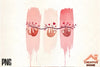 Cute Sloths Valentine's Reindeer Clipart Bundle