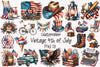 4th of July Vintage Clipart Bundle