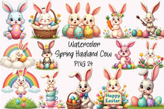 Cute Easter Bunny Clipart Bundle 54 - CraftNest - Digital Crafting and Art