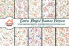 Easter Bunnies & Flowers Clipart Bundle