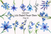 Little Bluebell Flower Clipart Bundle