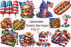 4th of July Food Recipes Clipart Bundle