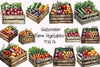 Farm Vegetables Clipart Bundle