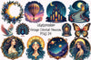 Vintage Celestial Art Nouveau Clipart Bundle