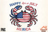 Patriotic Crab Clipart Bundle