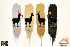 Festive Llama Reindeer Clipart Bundle - CraftNest - Digital Crafting and Art