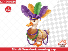 Mardi Gras Duck Clipart Bundle - CraftNest - Digital Crafting and Art