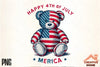 Patriotic Teddy Bear Clipart Bundle