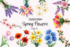 Spring Flowers Clipart Bundle