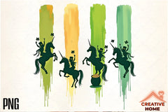 St. Patrick's Day Unicorns Clipart Bundle 1 - CraftNest - Digital Crafting and Art