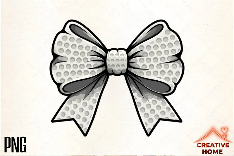 Golf Ball Bow Design Clipart Bundle - CraftNest - Digital Crafting and Art