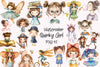 Quirky Girl Clipart Bundle