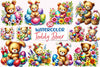 Easter Teddy Bear Clipart Bundle