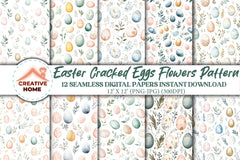 Easter Eggs Pattern Clipart Bundle 2 - CraftNest - Digital Crafting and Art