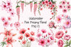 Pink Dreamy Floral Clipart Bundle