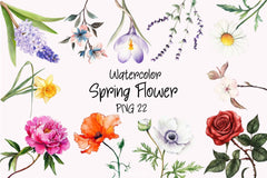 Spring Flower Clipart Bundle 6 - CraftNest - Digital Crafting and Art