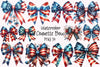 Coquette Bow 4th July Flag Clipart Bundle
