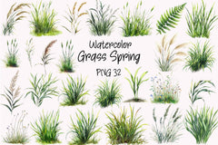 Grass Spring Clipart Bundle - CraftNest - Digital Crafting and Art