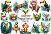 Tropical Animals Clipart Bundle