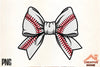 Baseball Stitch Bow Clipart Bundle