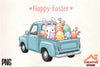 Easter Bunny Truck Clipart Bundle