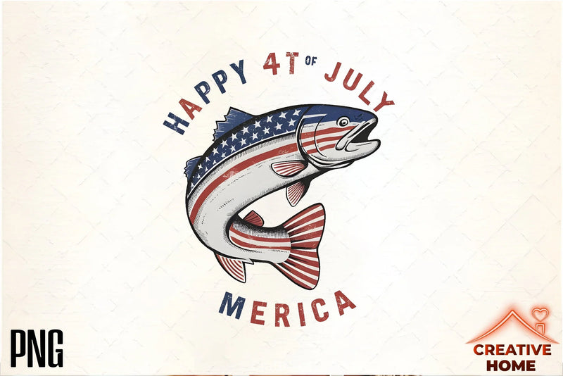 Patriotic Trout Logo Clipart Bundle - CraftNest - Digital Crafting and Art