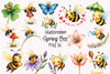 Spring Bee Clipart Bundle