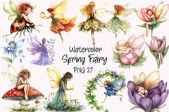 Spring Fairy Clipart Bundle 5 - CraftNest - Digital Crafting and Art