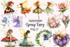 Spring Fairy Clipart Bundle