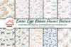 Easter Eggs Ribbons Flowers Clipart Bundle